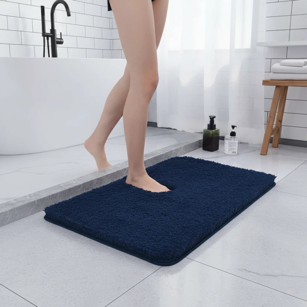 Bath Rug Plush Non-Slip | Bathroom Floor Use