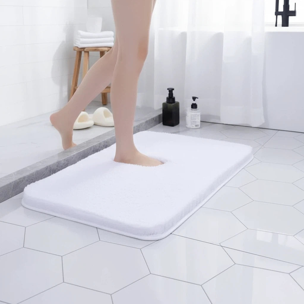 Bath Rug Plush Non-Slip | Bathroom Floor Use