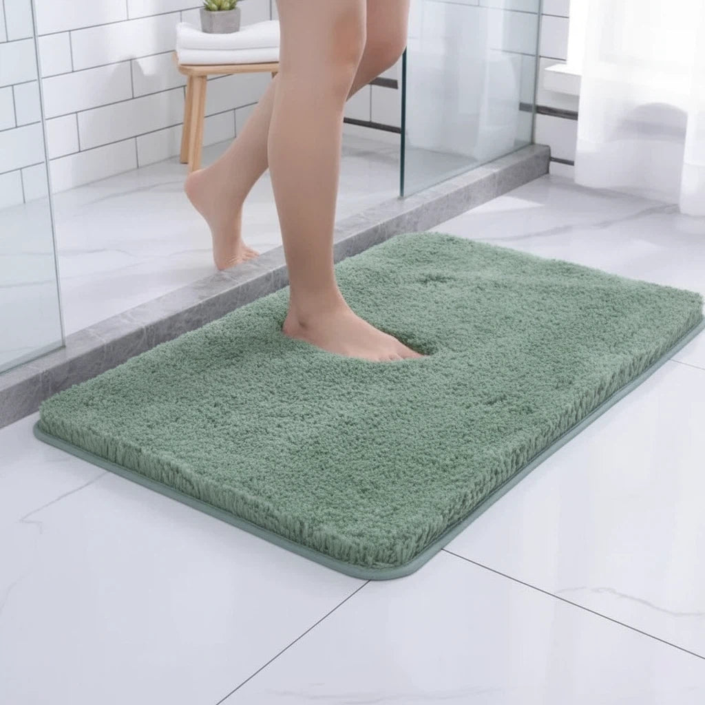 Bath Rug Plush Non-Slip | Bathroom Floor Use