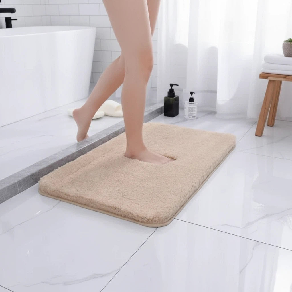 Bath Rug Plush Non-Slip | Bathroom Floor Use
