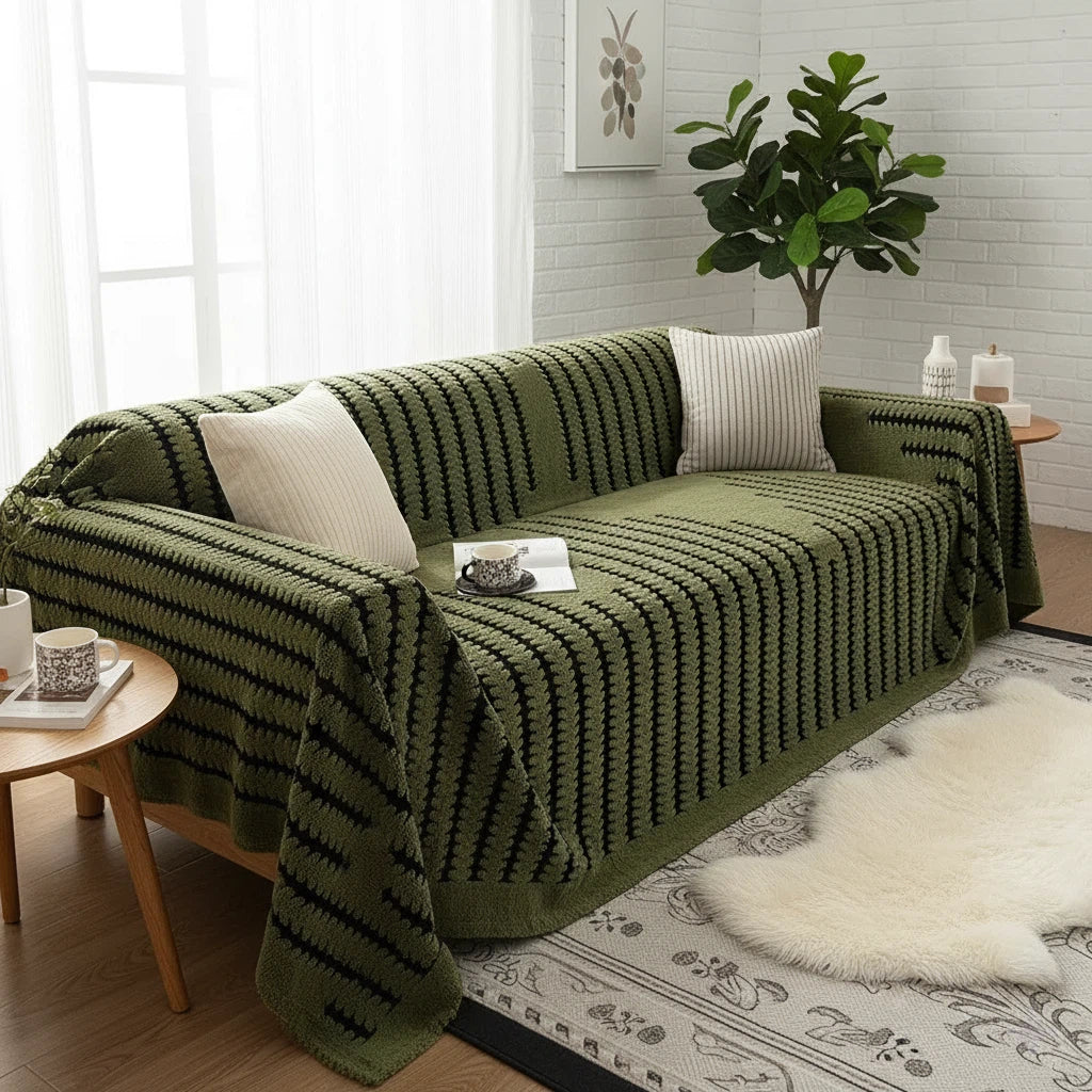 Couch Cover Tufted Pattern | Living Room Use