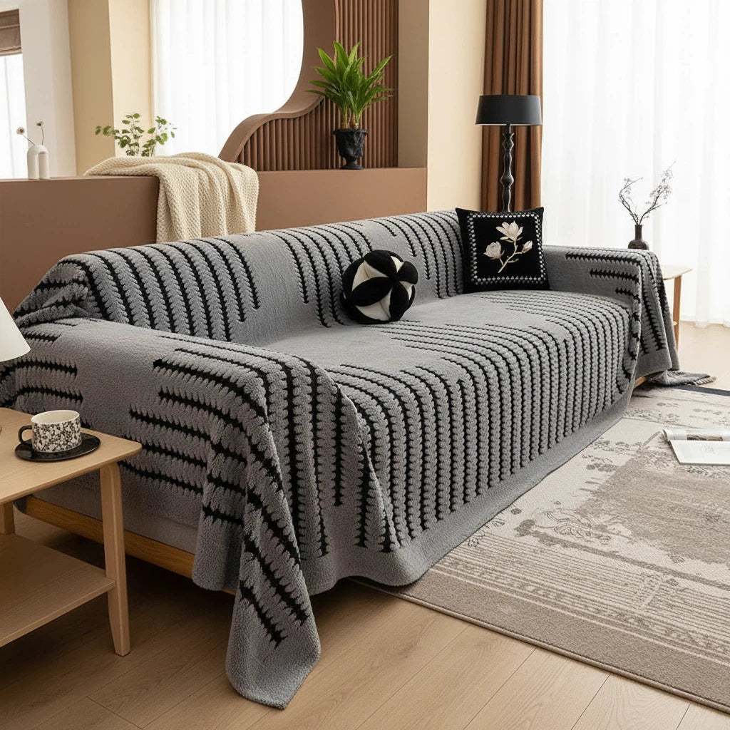 Couch Cover Tufted Pattern | Living Room Use