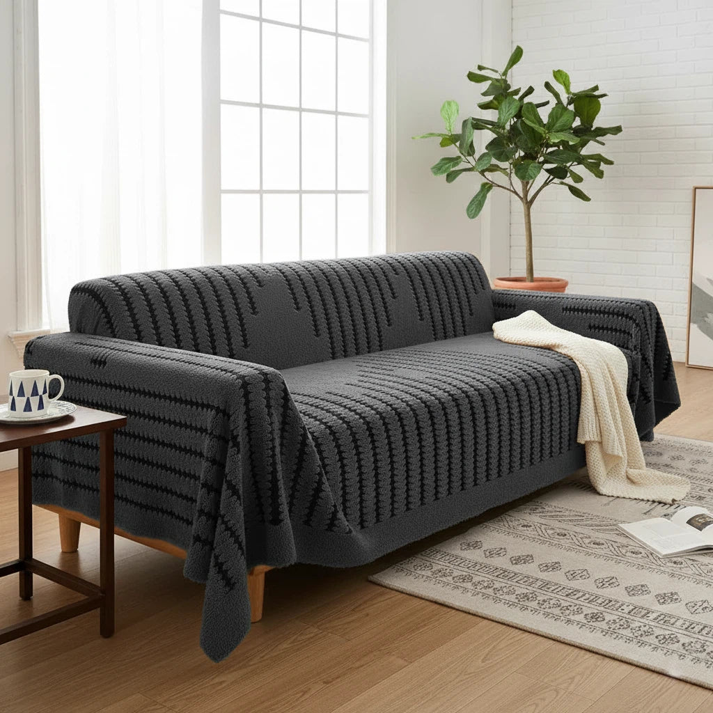 Couch Cover Tufted Pattern | Living Room Use