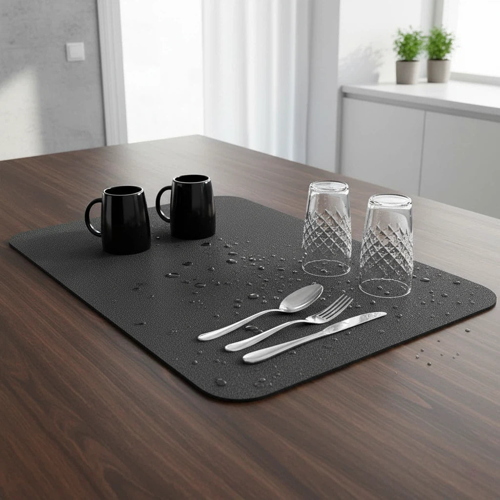 Drying Mat Solid Surface | Kitchen Countertop Use