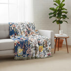 Floral Throw Blanket with Tassels | Bohemian Home Accent