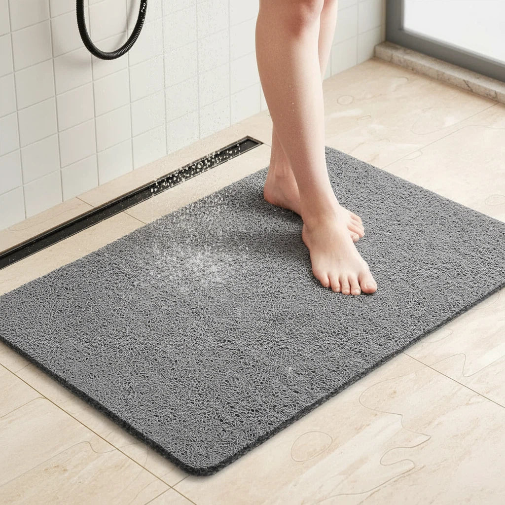 Non-Slip Shower Mat with Antimicrobial Surface | Bathroom Safety