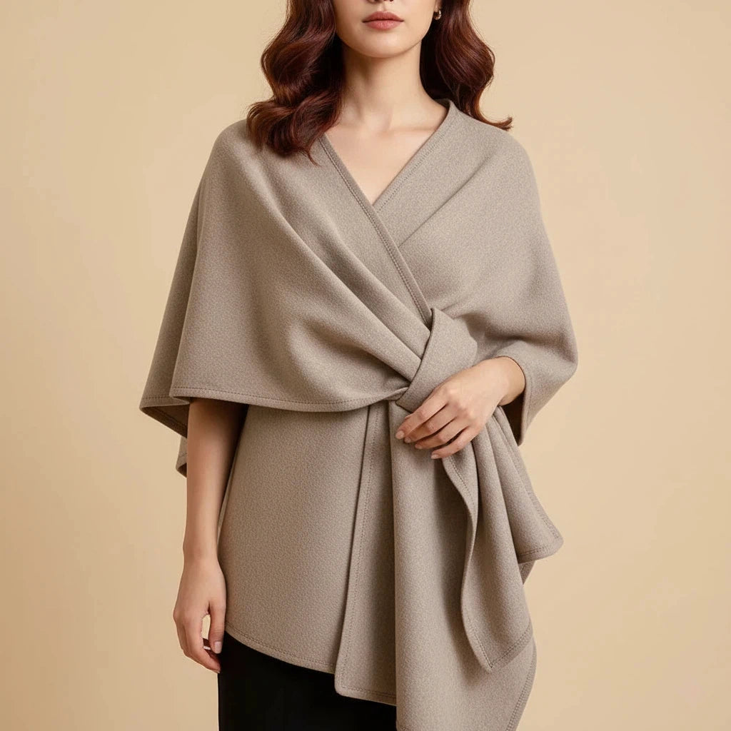 Shawl Coat Women Belted Minimal Design | Everyday Wear