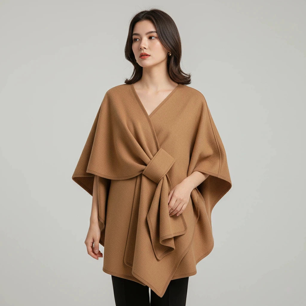 Shawl Coat Women Belted Minimal Design | Everyday Wear