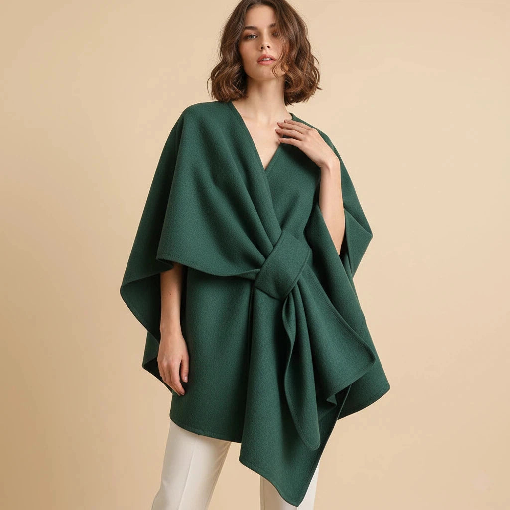 Shawl Coat Women Belted Minimal Design | Everyday Wear