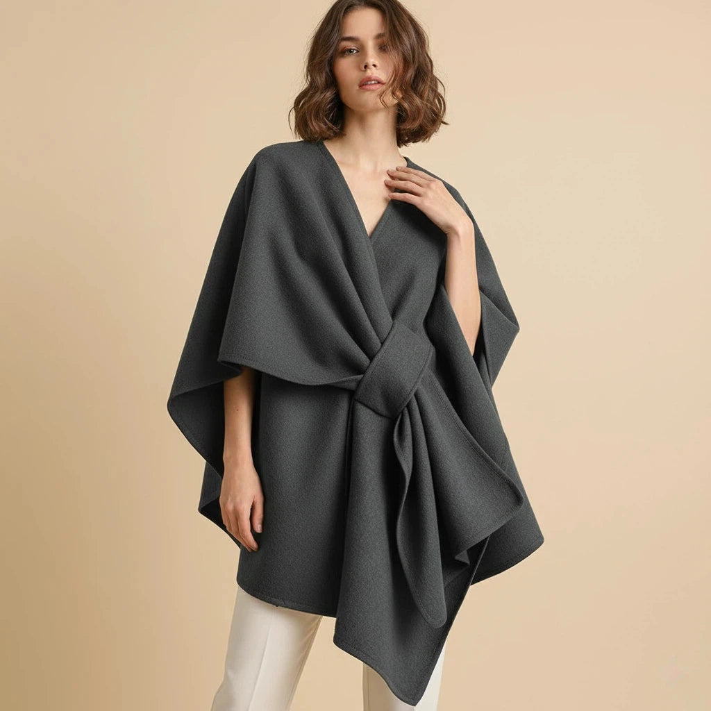 Shawl Coat Women Belted Minimal Design | Everyday Wear