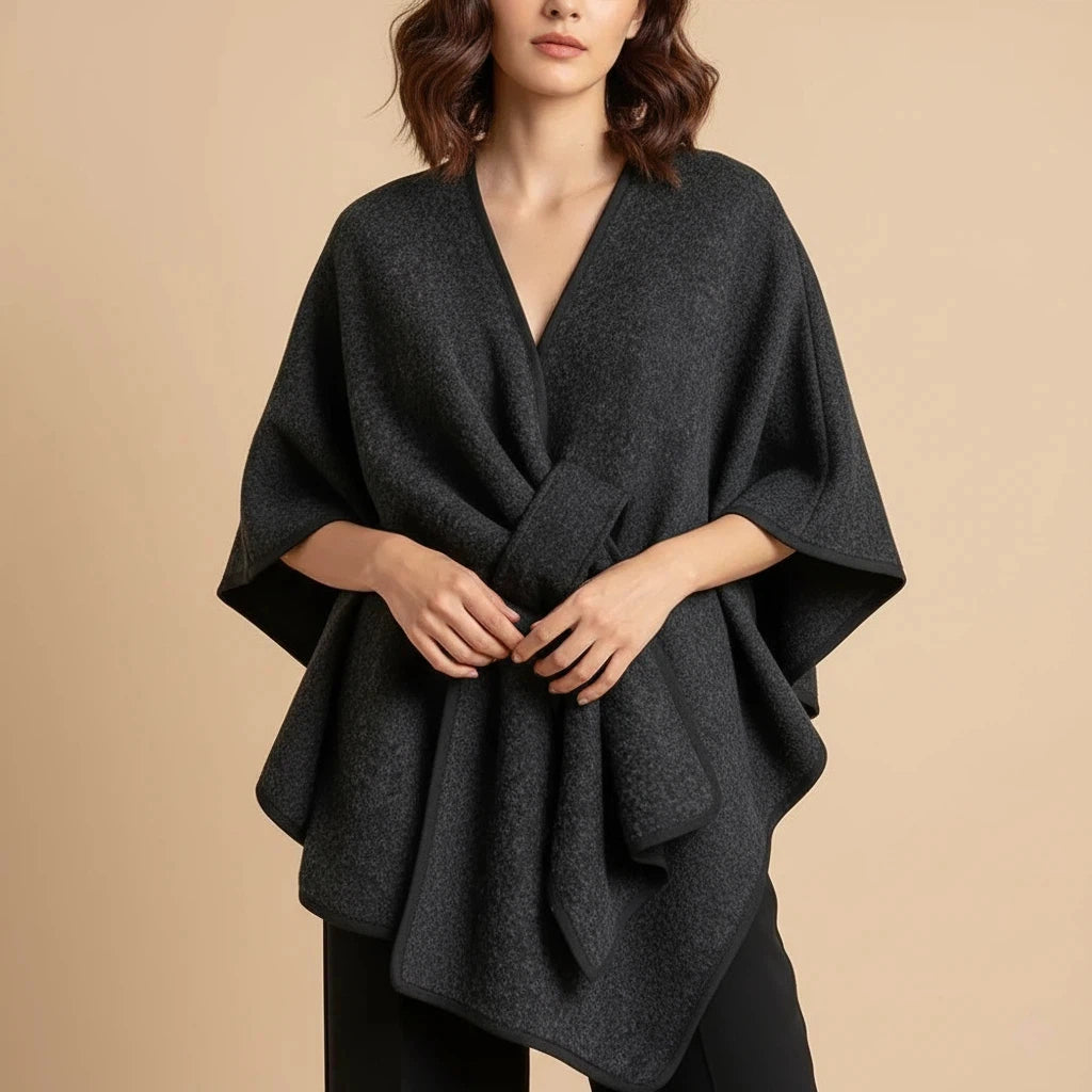 Shawl Coat Women Belted Minimal Design | Everyday Wear