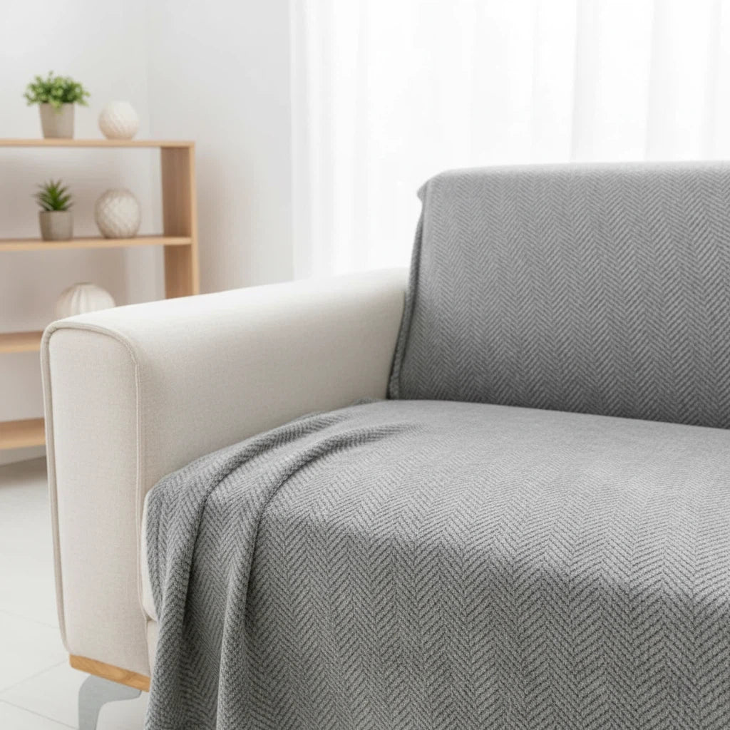 Sofa Cover with Minimalist Chenille Design | Living Room Decor