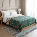 Throw Blanket with Reversible Bird Design | Nordic Home Decor
